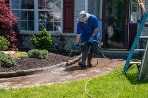 power washing in Austin - stone cleaning and sealing